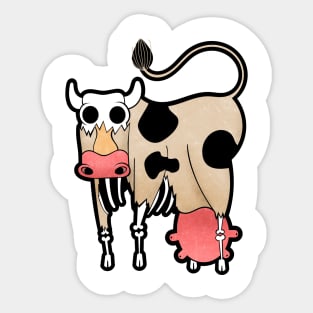 Zombie Cow Sticker